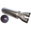 HOWE Muffler Y-Pipe 3.0in Inlet x 5in Outlet H3100