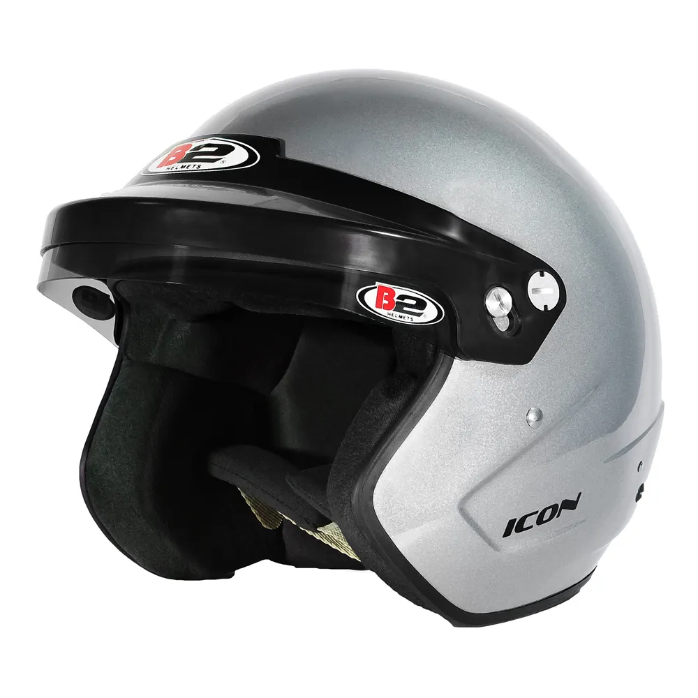 B2 HELMETS - OLD Helmet Icon Silver 57-58 Small SA20 1530A21-DUPVP