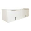 HEPFNER RACING PRODUCTS Cabinet 60in Overhead - Aluminum - White HRP6509-60-WHT