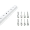 HEPFNER RACING PRODUCTS Shock Rack Wall Mounts Double 20in White HRP6522D-20-WHT