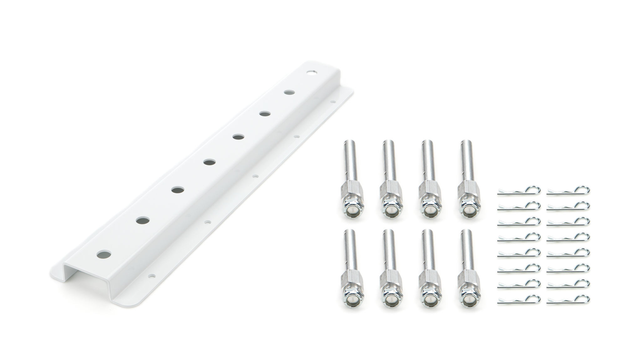 HEPFNER RACING PRODUCTS Shock Rack Wall Mounts Double 20in White HRP6522D-20-WHT