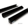 HEPFNER RACING PRODUCTS Top Wing Wall Tray Black Adjustable HRP6550-BLK