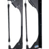 HEPFNER RACING PRODUCTS Nose Wing Wall Mount - Adjustable HRP6556-BLK