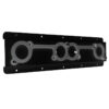 HEPFNER RACING PRODUCTS Header Rack Spreadport Flat Mount Black HRP6700F-BLK