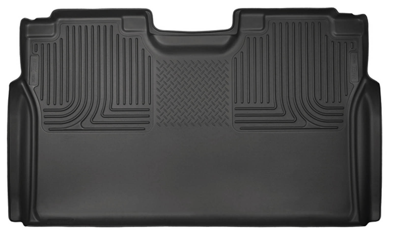 HUSKY LINERS 15- Ford F150 Supercrew Rear Floor Liners Black 19371