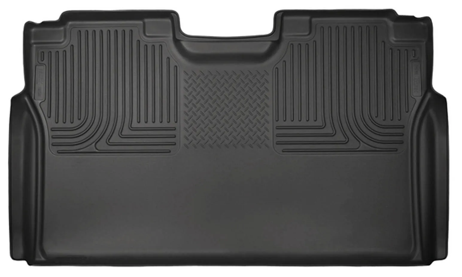 HUSKY LINERS 15- Ford F150 Supercrew Rear Floor Liners Black 19371