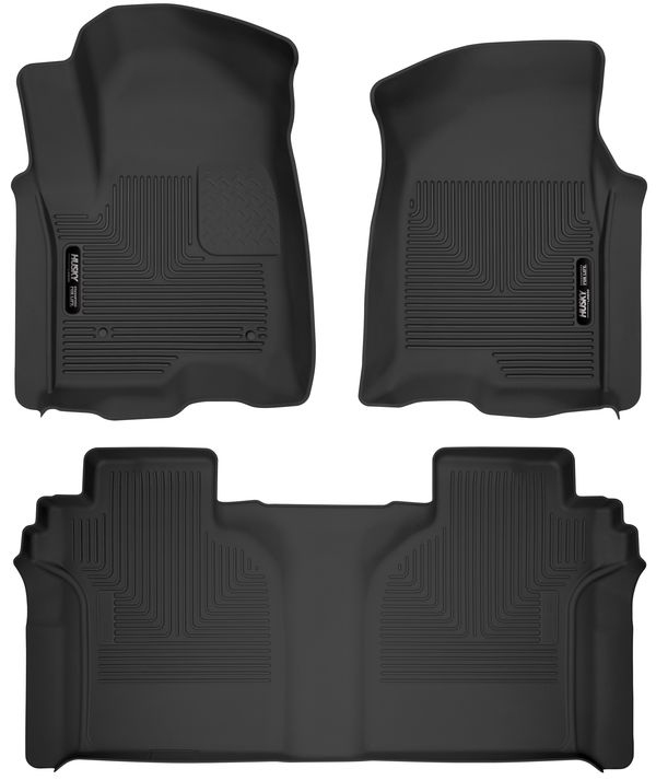 HUSKY LINERS Front & 2nd Seat Floor L iners X-act Contour 54208
