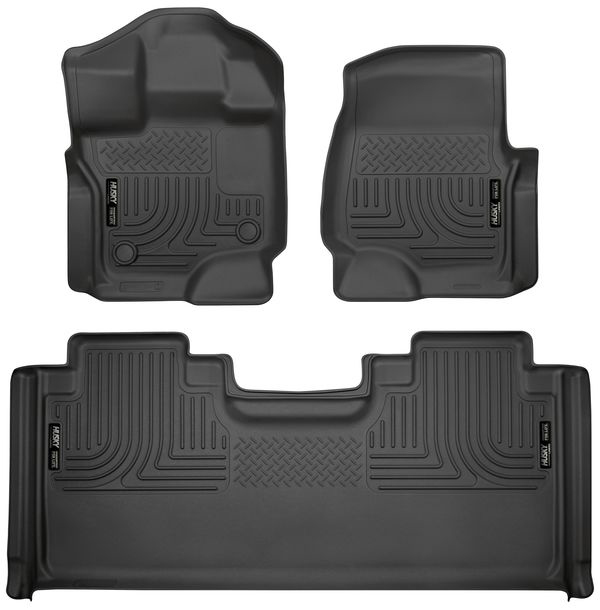 HUSKY LINERS Front & 2nd Seat Floor L iners Weatherbeater 94051