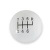 HURST Classic 6-Speed Shift Knob White (3/8-16) 1630040