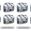 ICON PISTONS SBC Dish FHR Piston Set 4.030 Bore -18cc IC10011.030