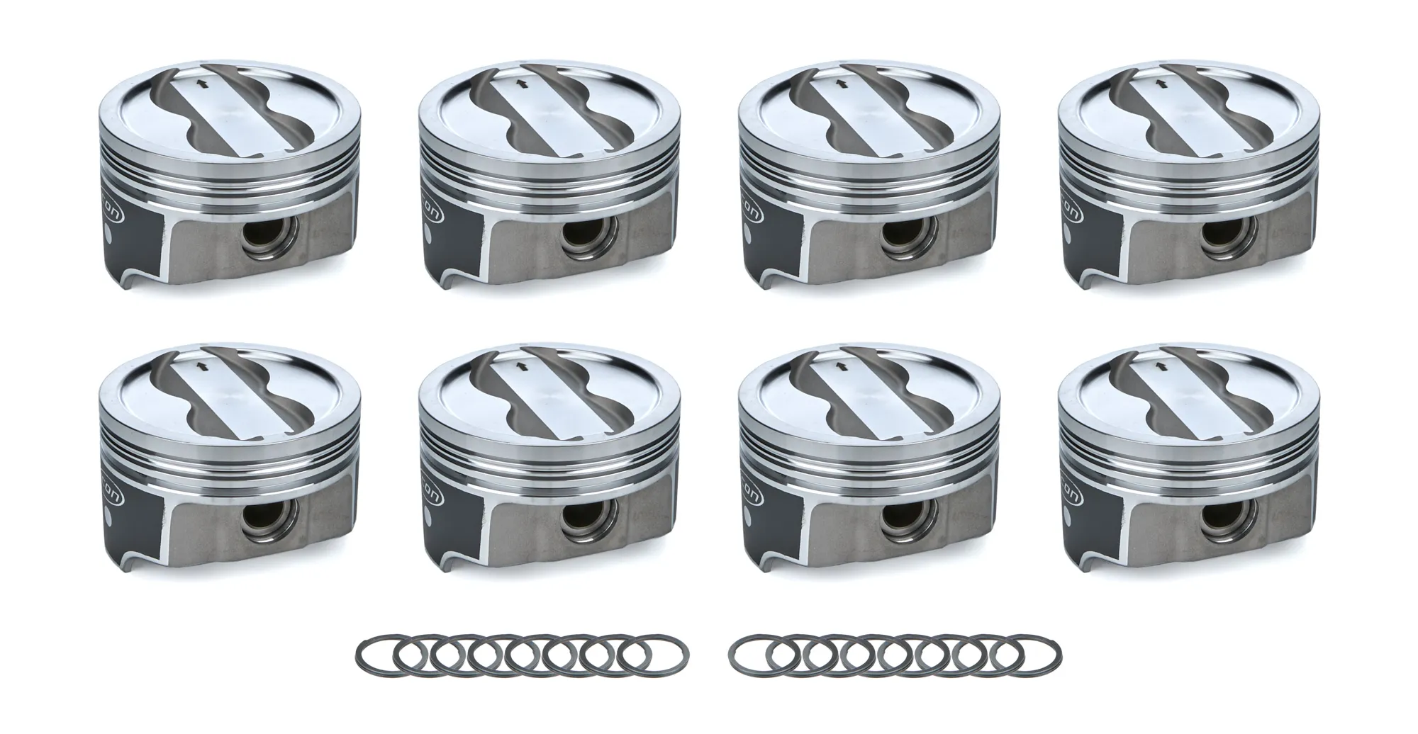 ICON PISTONS SBC Dish FHR Piston Set 4.030 Bore -18cc IC10011.030