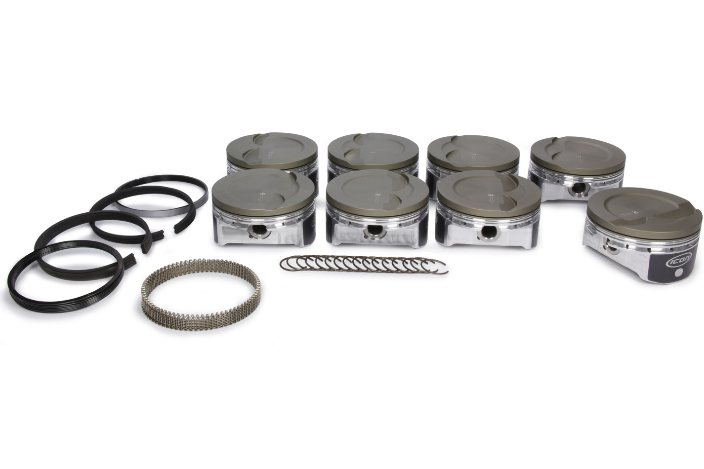 ICON PISTONS LS 6.0/6.2L Dish Forged Piston/Ring Set 4.010 IC533CAKTS.010