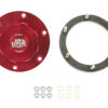 JAZ Billet Alm Threaded Cap Assembly 6-Bolt Red 391-725-06