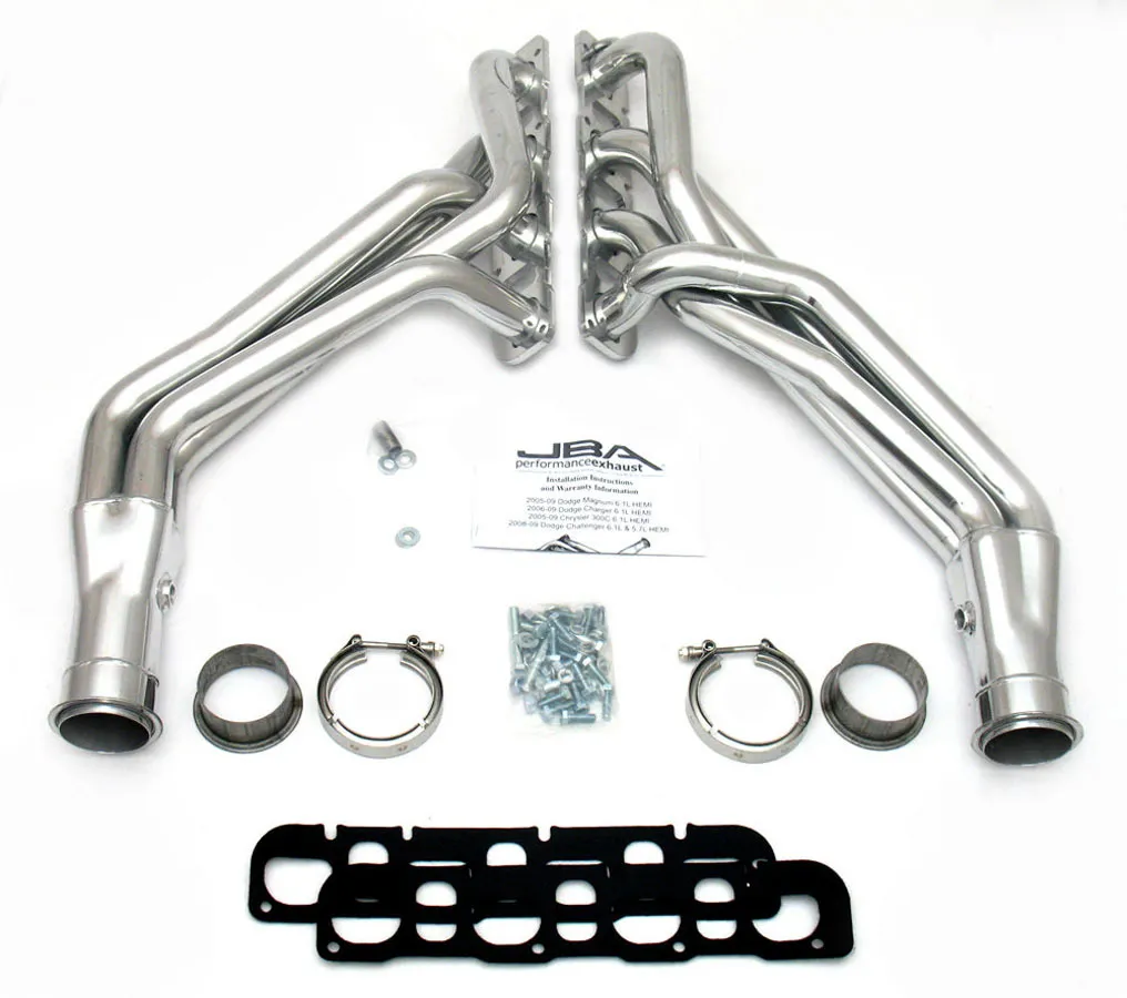JBA PERFORMANCE EXHAUST Headers - 08-09 6.1L Challenger - Silver 6965SJS