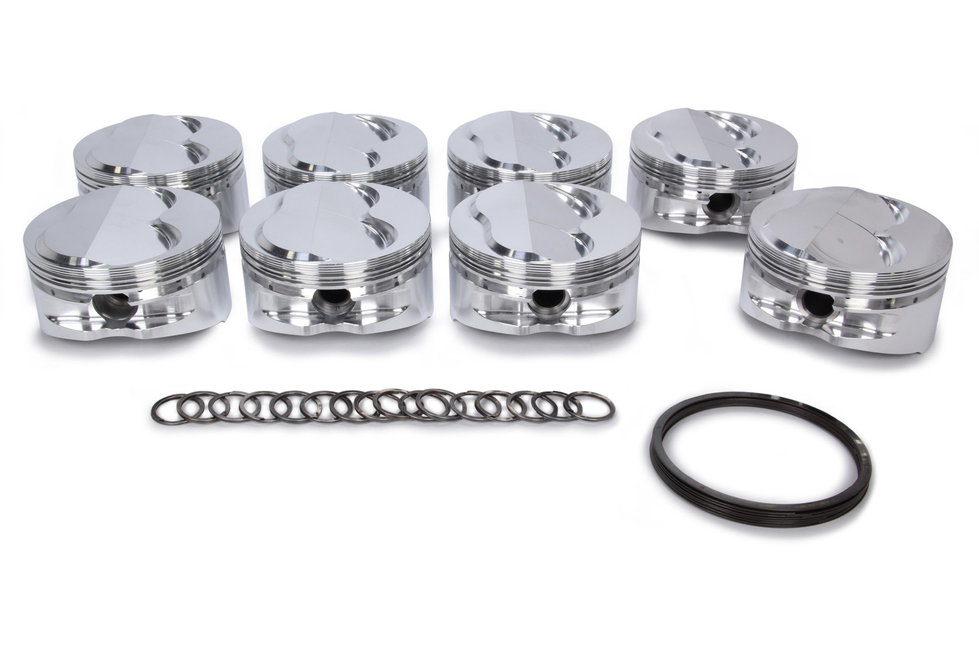 JE PISTONS SBC Domed Piston Set 4.135 Bore +2.5cc 213110