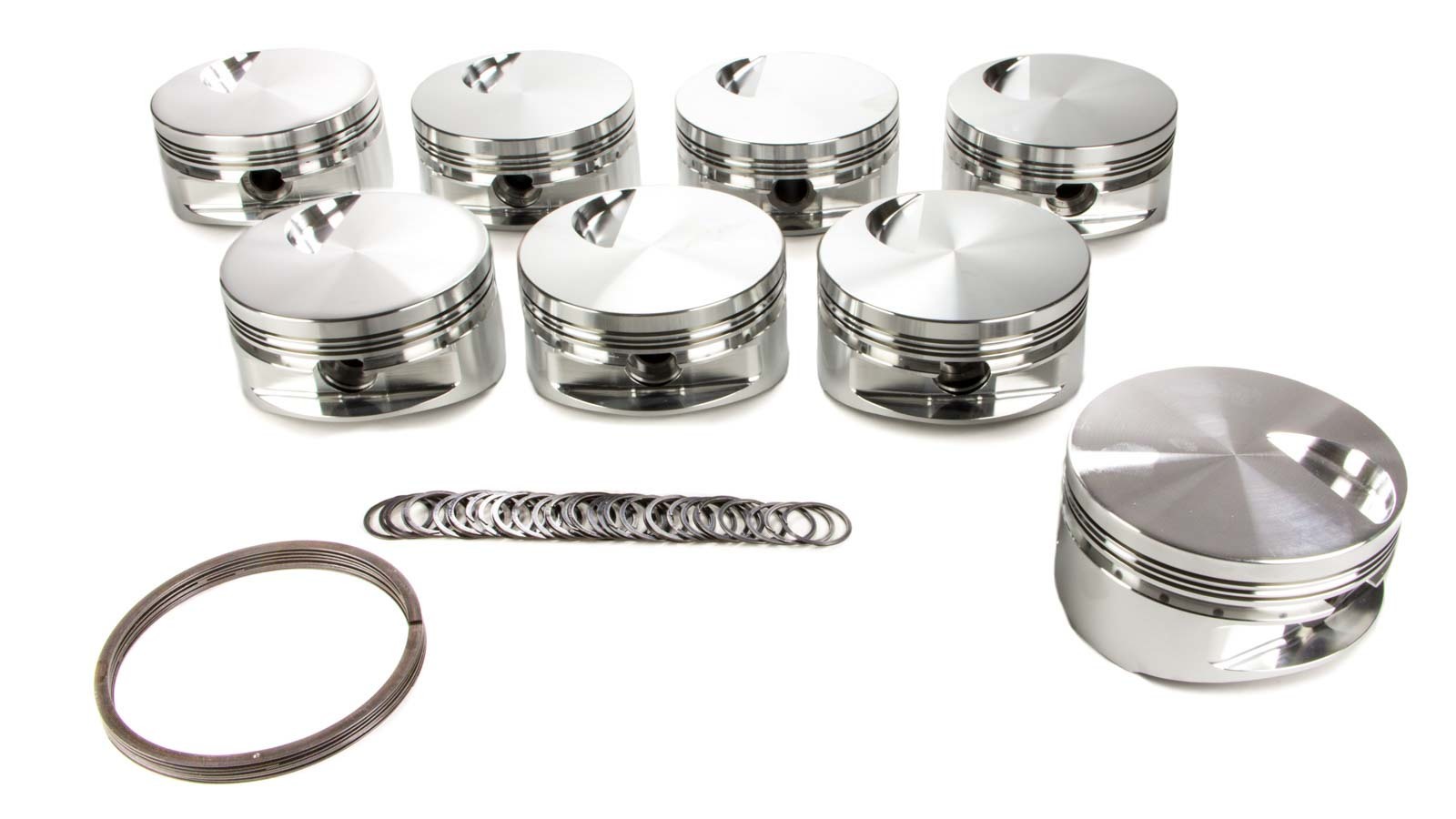 JE PISTONS BBC Flat Top Piston Set 4.530 Bore -3cc 257966