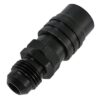 JIFFY-TITE 6AN Straight Push Lock Valved Quick Connect BLK 21406J