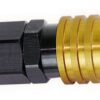 JIFFY-TITE Q/R 1/8npt Female Str Socket Valved Gold/Black 21702