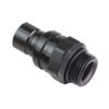 JIFFY-TITE Q/R #6 Male O-Ring Boss Plug Valved Black 22106
