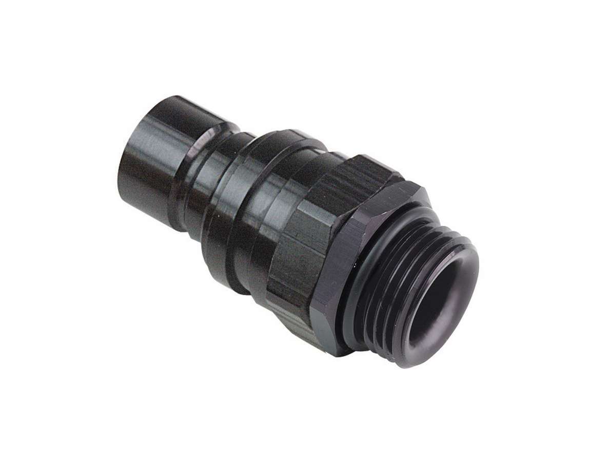 JIFFY-TITE Q/R #6 Male O-Ring Boss Plug Valved Black 22106