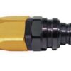 JIFFY-TITE Q/R #6 Str Hose End Plug Valved  Gold/Black 22606
