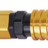 JIFFY-TITE Q/R #6 Straight Hose End Gold/Black 31606