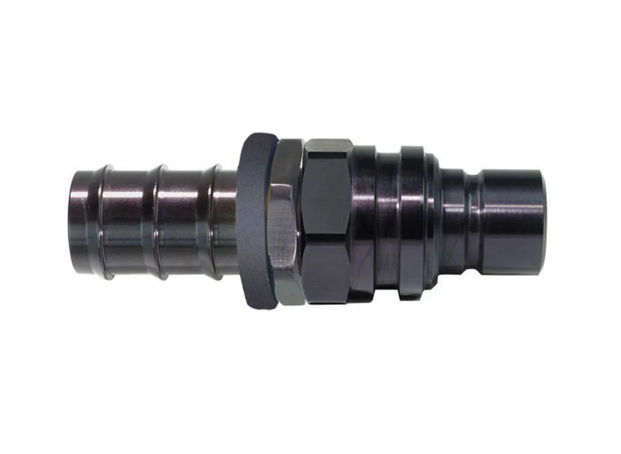 JIFFY-TITE Q/R #10 Male Push Lock Plug Valved Black 52510P