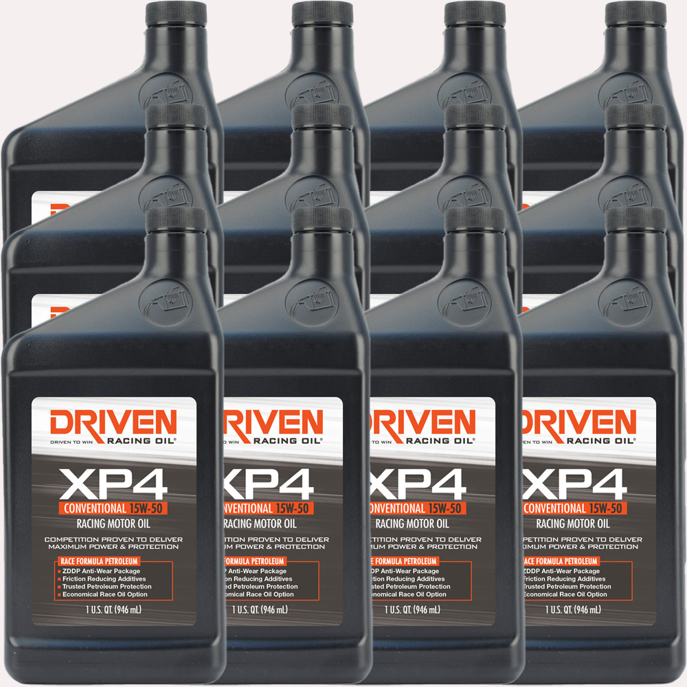 DRIVEN RACING OIL XP4 15w50 Conventional Oil Case 12 x 1 Quart 00506-12