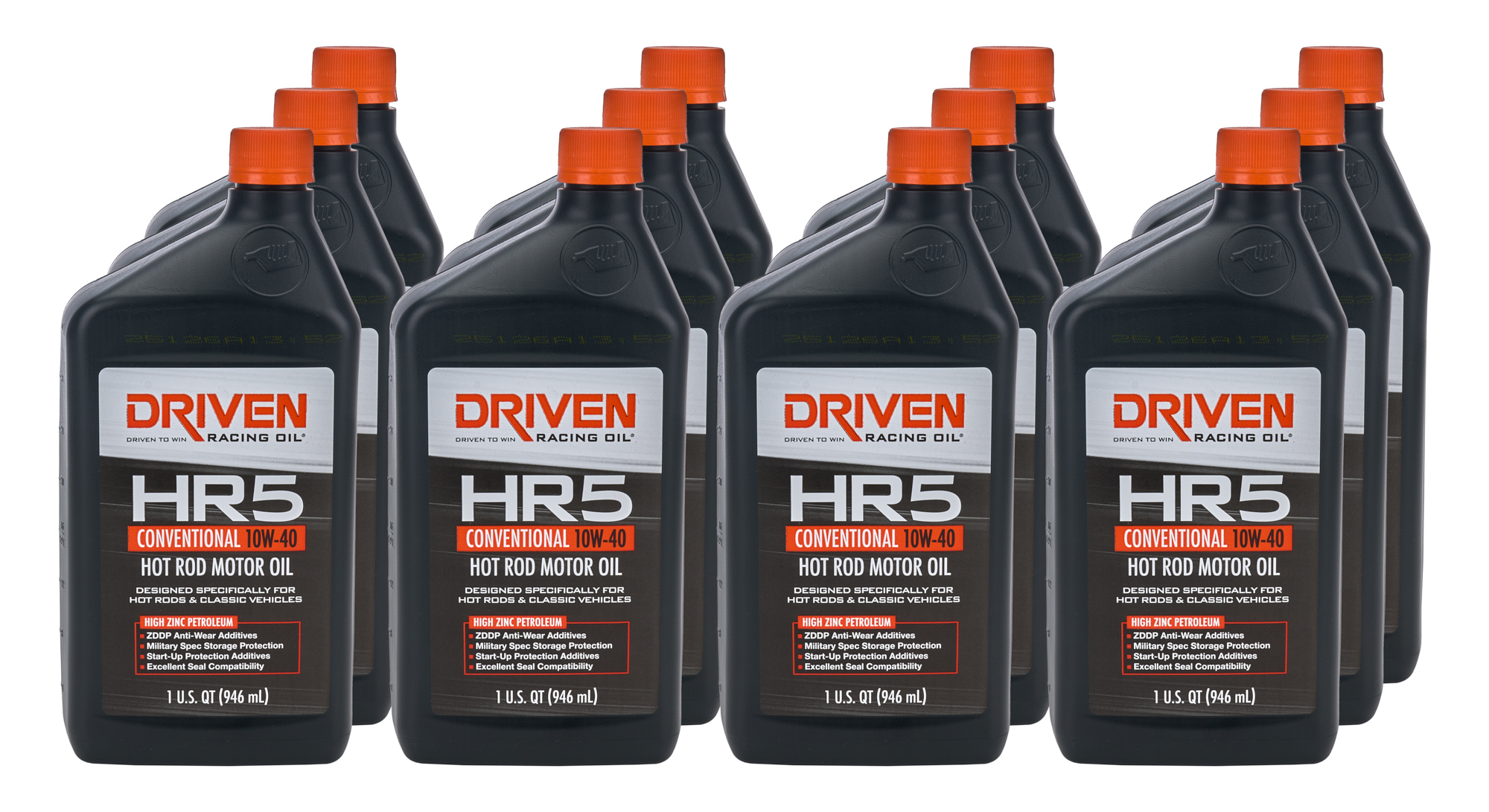 DRIVEN RACING OIL HR5 10w40 Conventional Oil Case 12 x 1 Quart 03806-12