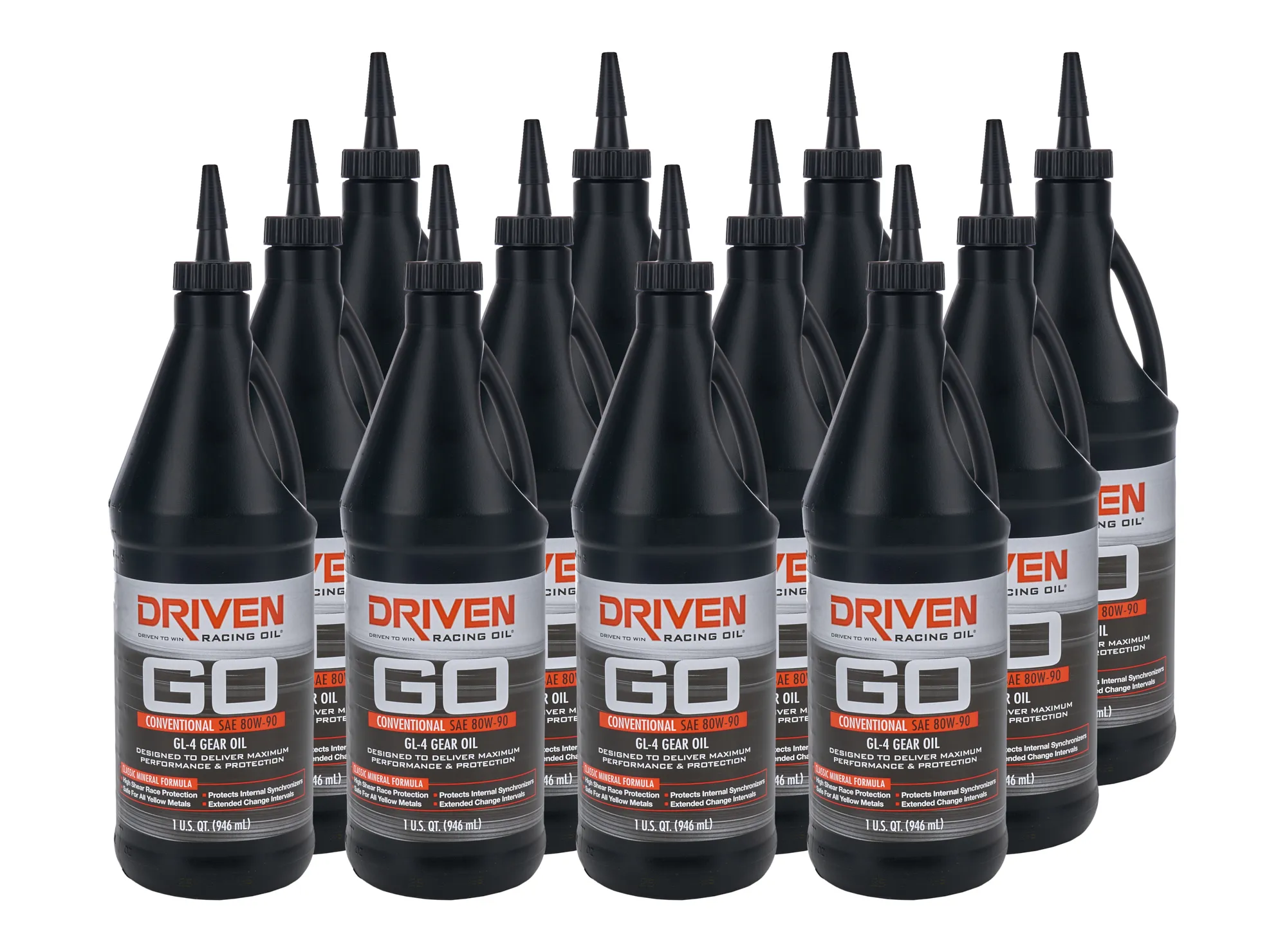 DRIVEN RACING OIL GL-4 80w90 Gear Oil Case 12 x 1 Quart 04530-12