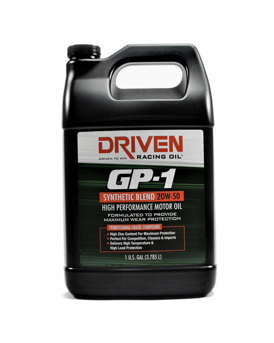 DRIVEN RACING OIL GP-1 Synthetic Blend 20w50 1 Gallon Jug 19508