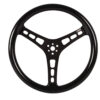 JOES RACING PRODUCTS Steering Wheel 15in Blk Dished Rubber Coated 13515-CB