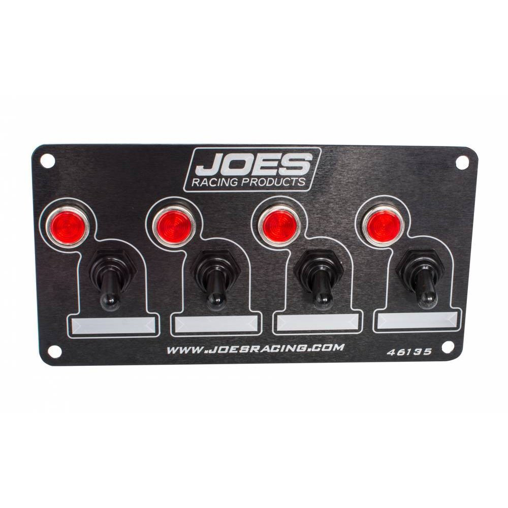 JOES RACING PRODUCTS Accessory Switch Panel w /4 Switches and Lights 46135