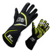 K1 RACEGEAR Gloves Flight Medium Black-Flo Yellow 23-FLT-NFY-M