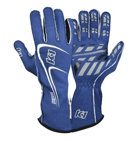 K1 RACEGEAR Glove Track1 Blue Small SFI 5 23-TR1-B-S