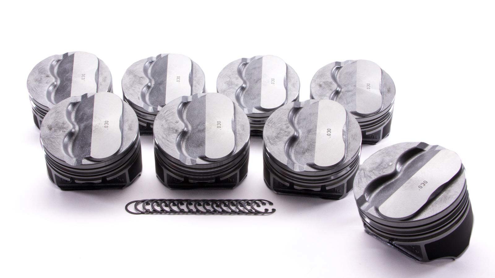 KB PERFORMANCE PISTONS SBC Domed Piston Set 4.030 Bore +4cc 9904HC.030