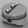 KB PERFORMANCE PISTONS SBC Flat Top Piston Set 4.155 Bore -7cc KB128.030