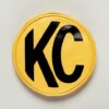 KC HILITES Vinyl Cover 6in Round Yellow w/Black Pair 5101