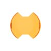 KC HILITES 6in SlimLite LED Light Shield Amber Each 5104