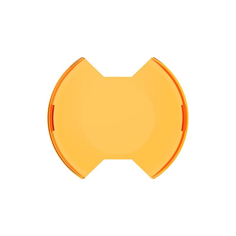 KC HILITES 6in SlimLite LED Light Shield Amber Each 5104