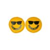 KC HILITES Vinyl Cover 6in Round Yellow w/Smiley Sunglass 5205