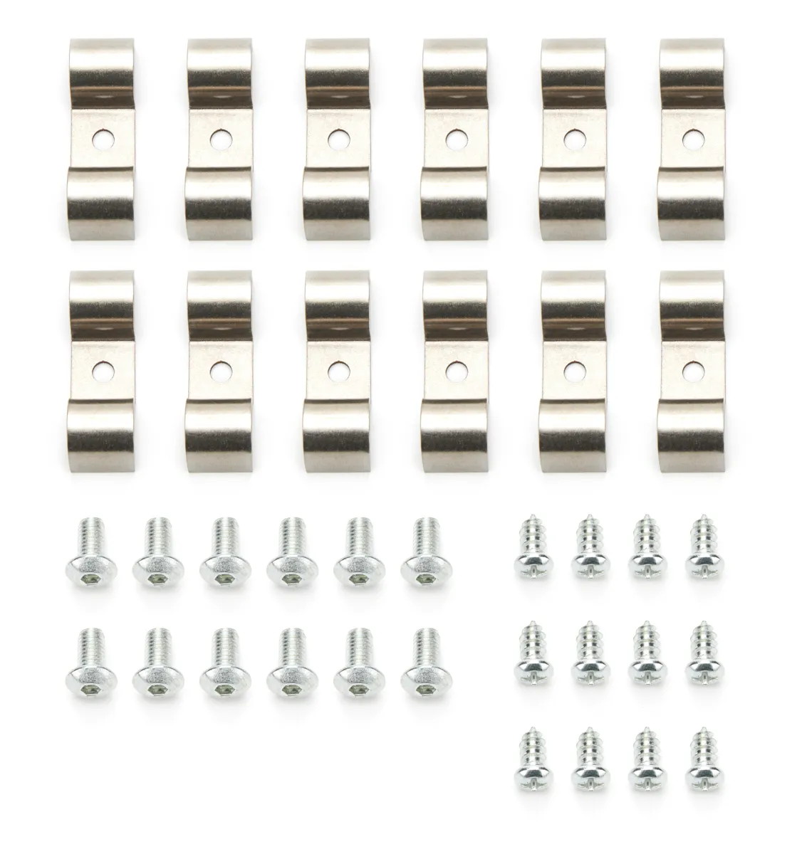 KEEP IT CLEAN 1/2in Stainless Steel Double Line Clamps 12Pk KICLC2500