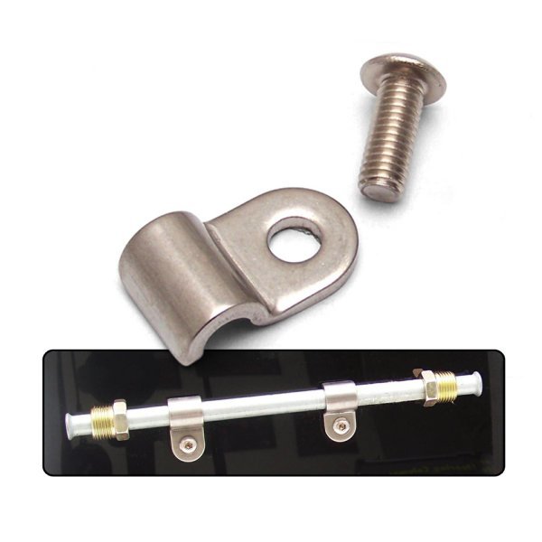 KEEP IT CLEAN 1/2in Stainless Steel Single Line Clamps 12Pk KICLC3500