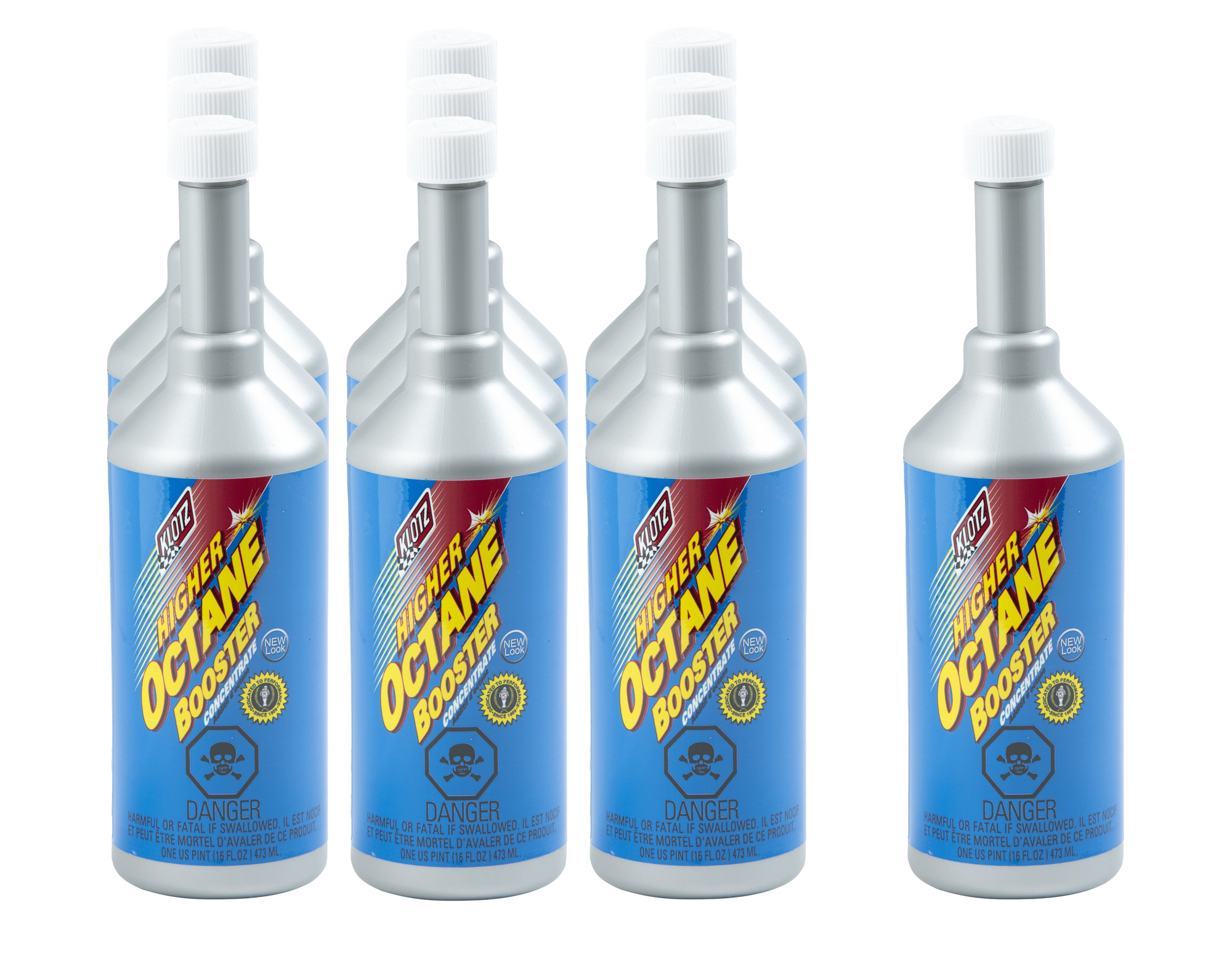 KLOTZ SYNTHETIC LUBRICANTS Higher Octane Booster Case 1 Pint KL-602