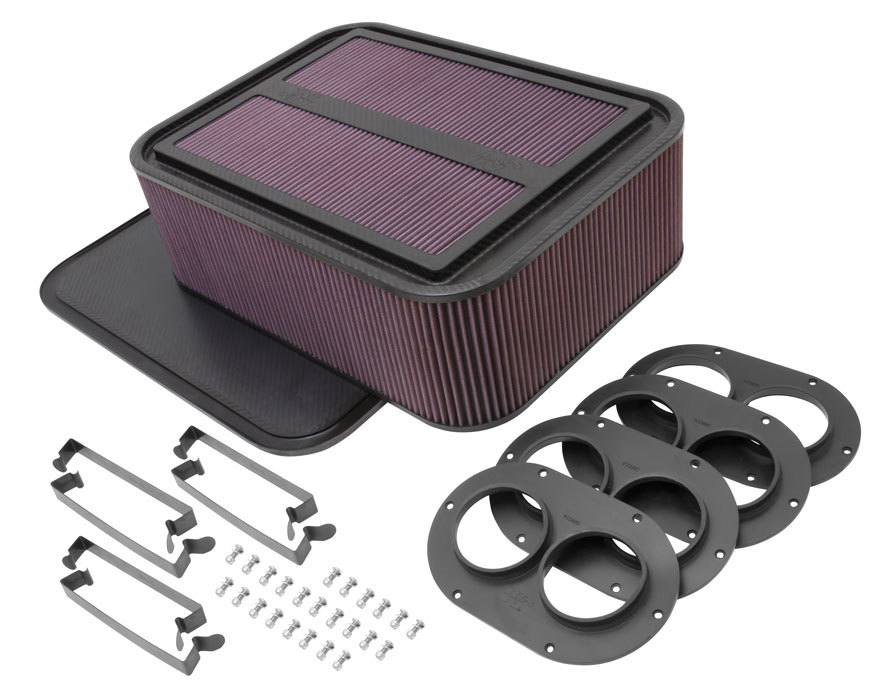 K AND N ENGINEERING Gen-2 Carbon Air Box For Sprint Car 6.5in Filter 100-8559