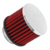 K AND N ENGINEERING 1.5in Breather No Shield Chrome Top 62-1460