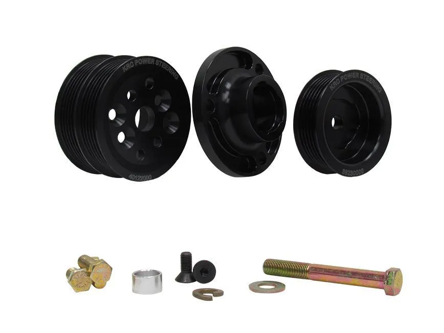 KRC POWER STEERING Serpentine Pulley Kit w/SBC Head Mount KRC 36351500
