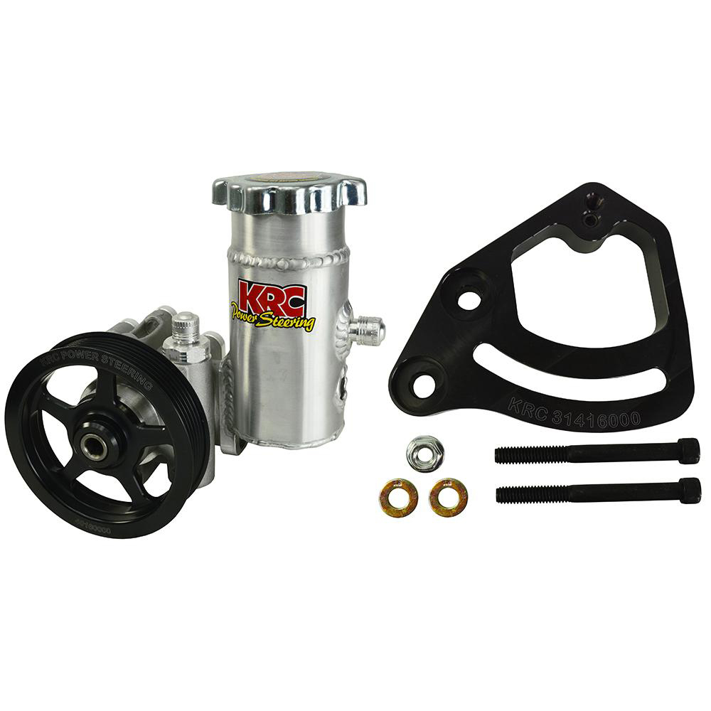 KRC POWER STEERING Power Steering Pump Kit SBC 4.2in 6-Rib Serp ESP 18020115