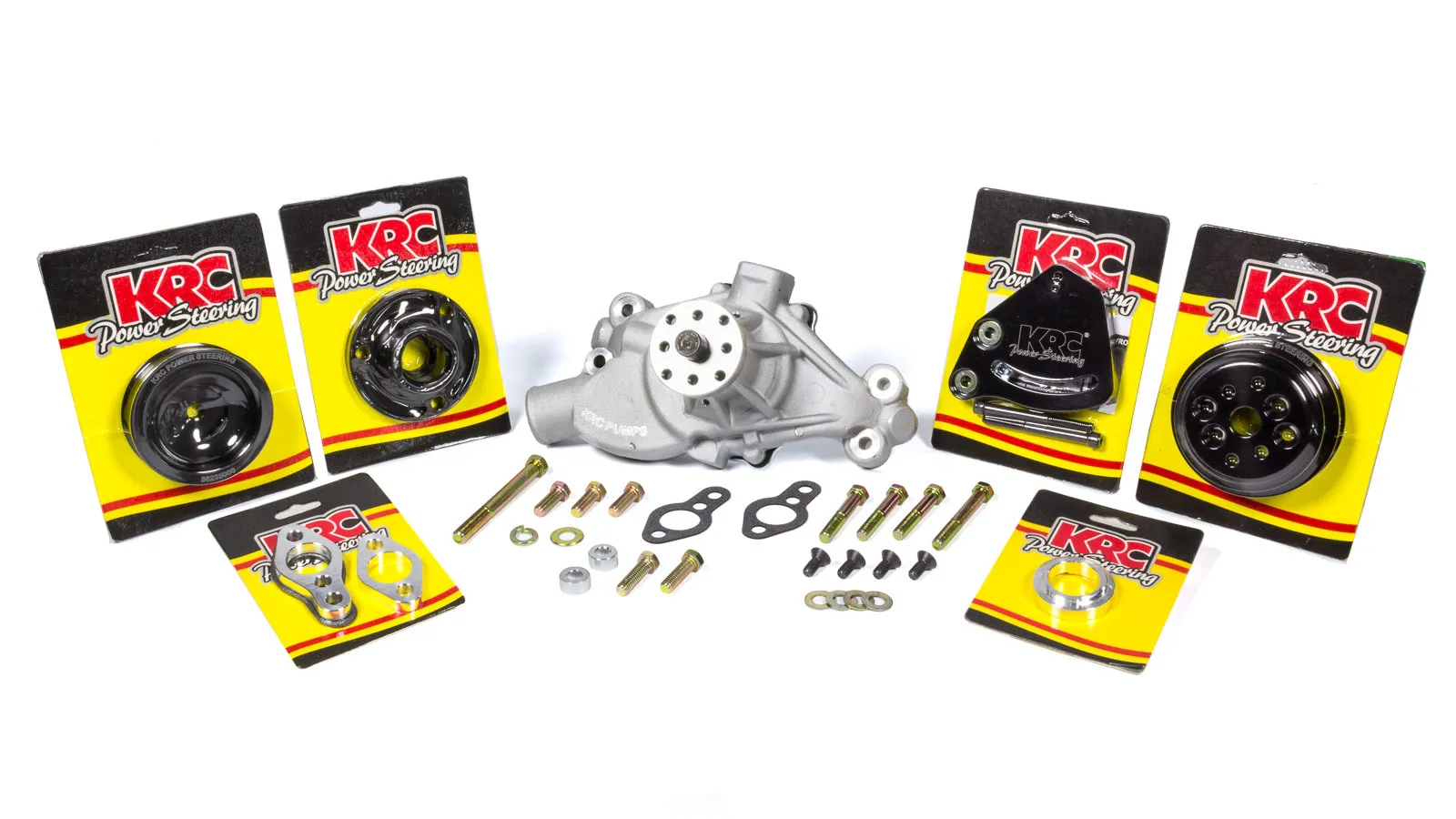KRC POWER STEERING Basic Crate Engine Kit Block Mount w/ pump KIT 16312615