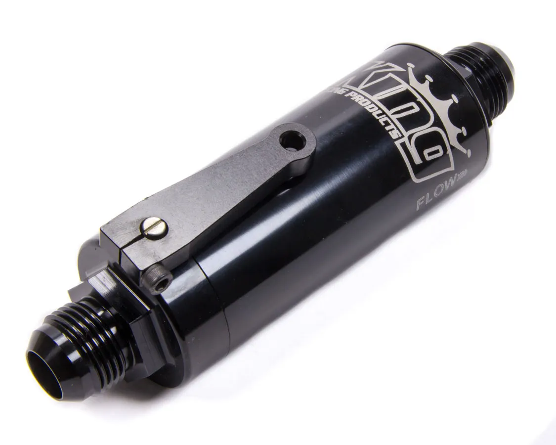 KING RACING PRODUCTS Fuel Filter w/Shut Off -12an 4340